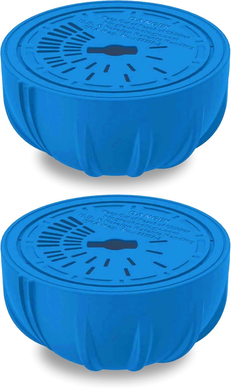 Frog Replacement Chlorine Cartridges for use with Flippin’ Floating Sanitizer System - Prefilled Cartridges Support Easy Pool Maintenance and Cleaner & Clearer Water - 2 Pack - Image 1